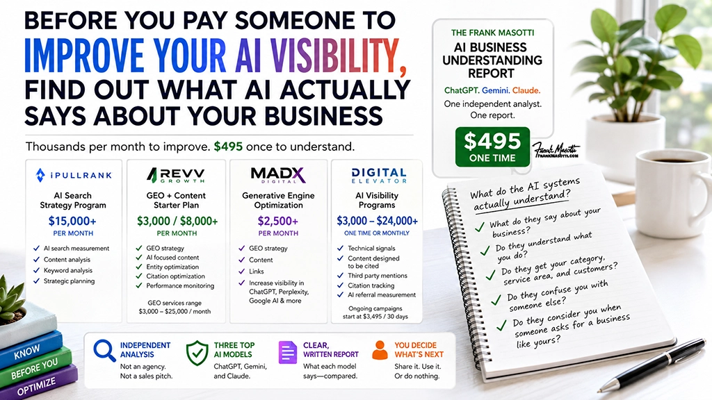 Before You Pay Someone to Improve Your AI Visibility, Find Out What AI Actually Says About Your Business