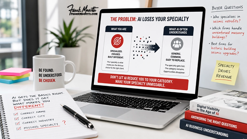 Why AI May Recognize Your Business but Misunderstand Its Specialty