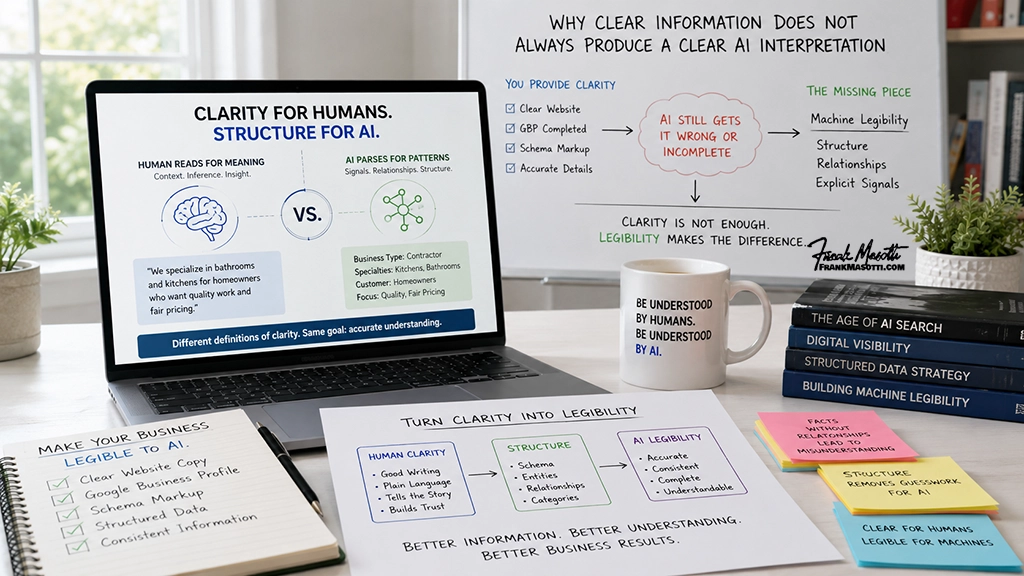 Why Clear Business Information Does Not Always Produce a Clear AI Interpretation Why Clear Business Information Does Not Always Produce a Clear AI Interpretation