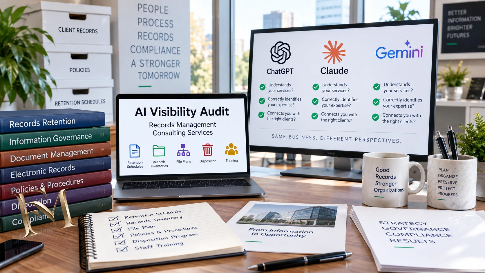 AI Visibility Audit for Records Management Consulting Services