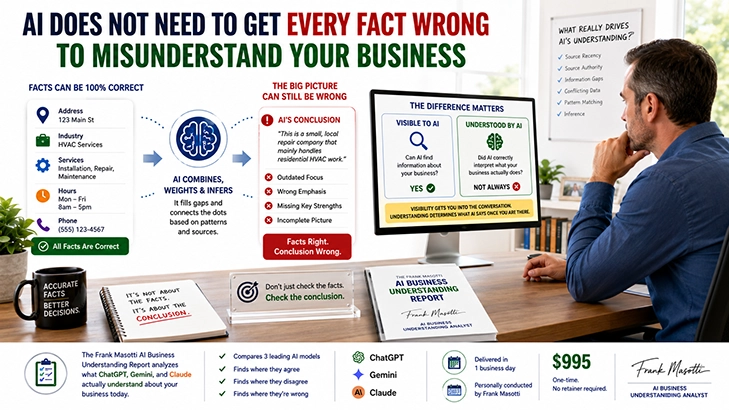 AI Does Not Need to Get Every Fact Wrong to Misunderstand Your Business