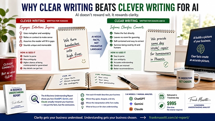 Why Clear Writing Beats Clever Writing for AI